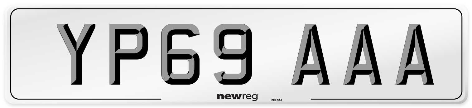 YP69 AAA Number Plate from New Reg